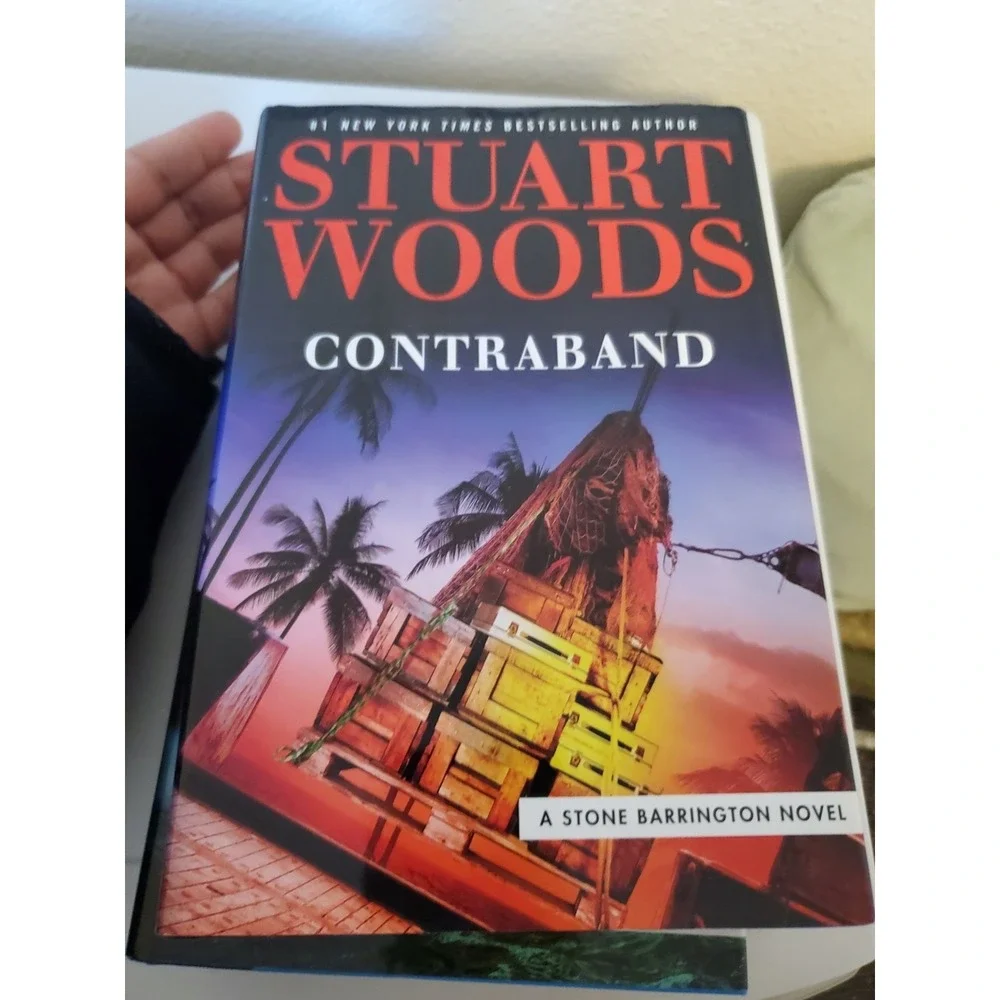 Lot 5 Stuart Woods Books Stone Barrington Stealth Contraband Choppy Water Hush